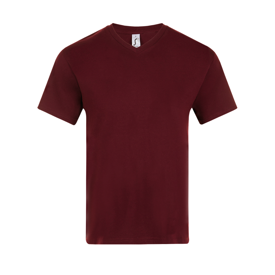 Camiseta 3XL cuello pico básica personalizada