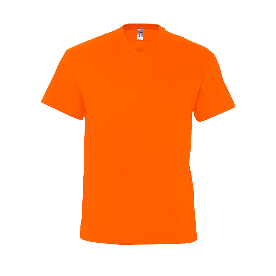 Camiseta 3XL cuello pico básica personalizada