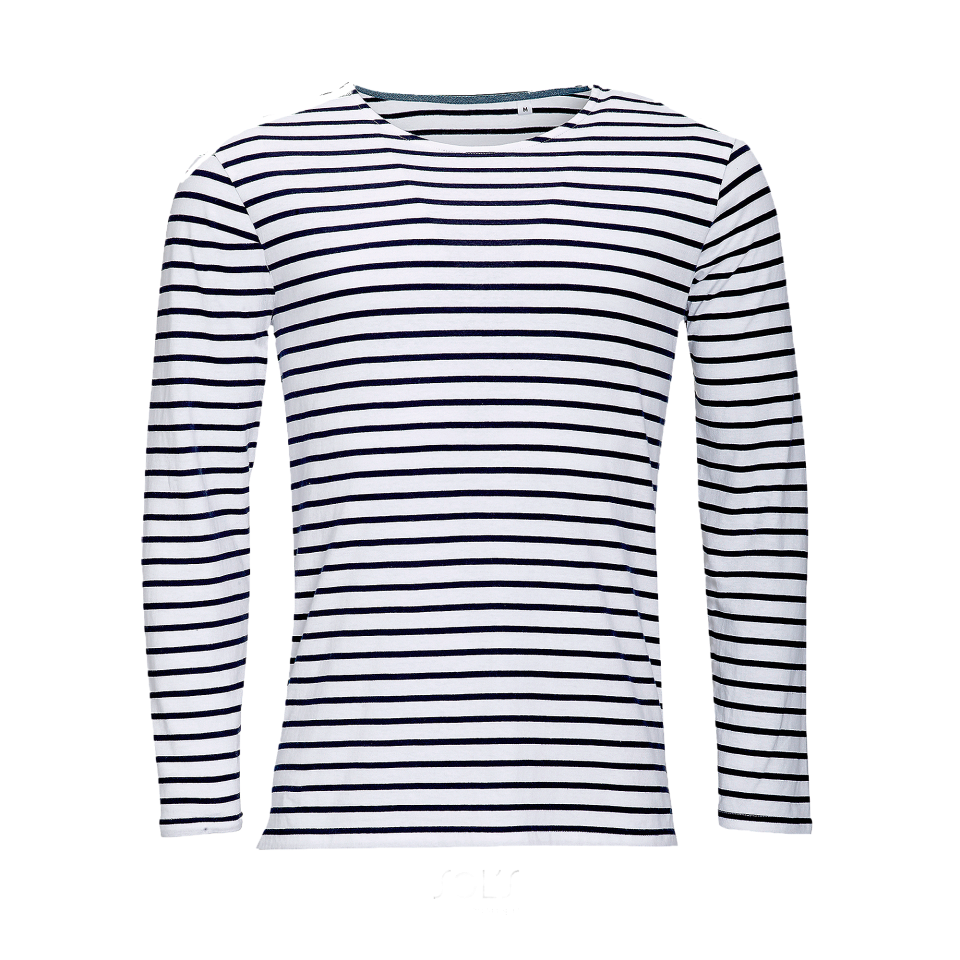 Camiseta manga larga rayas personalizada