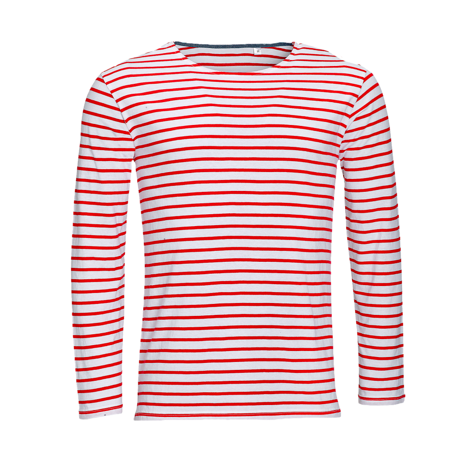 Camiseta manga larga rayas personalizada