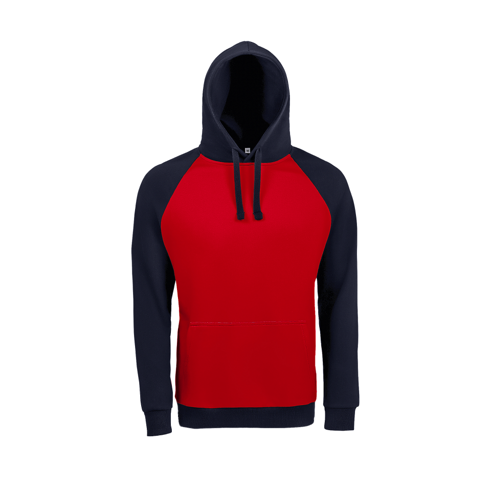 Sudadera bicolor con capucha premium 3XL personalizada