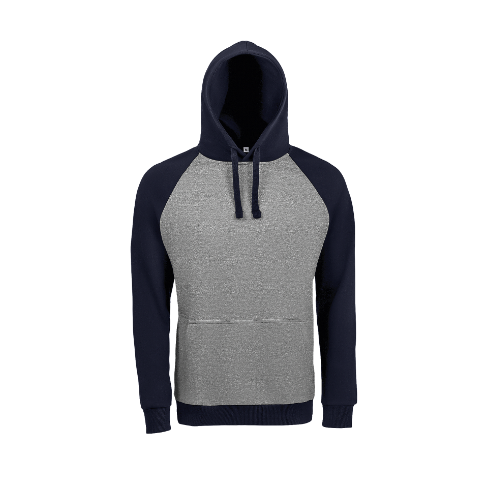 Sudadera bicolor con capucha premium 3XL personalizada