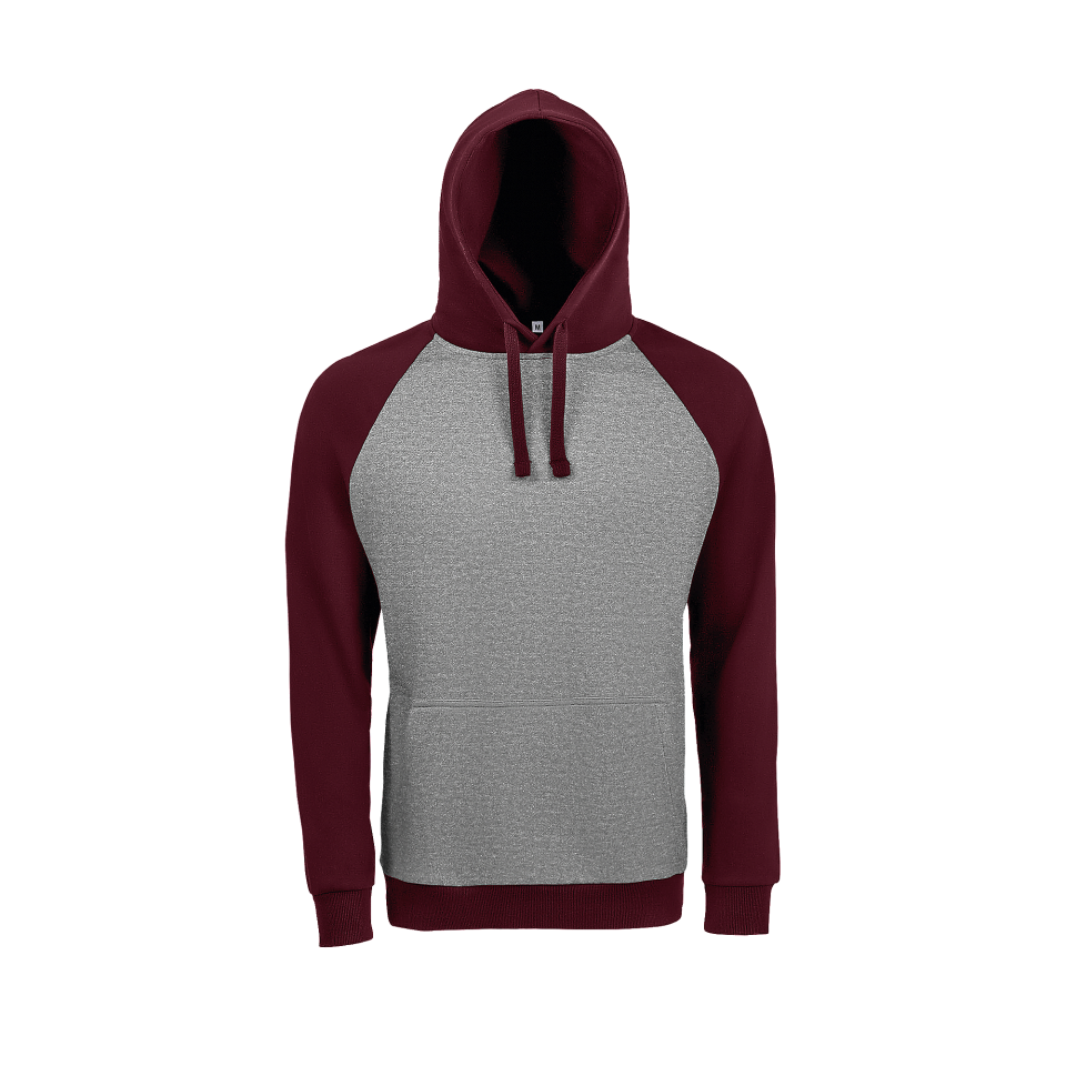 Sudadera bicolor con capucha premium 3XL personalizada