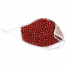 Mascarilla algodón orgánico reversible mediana full dot dark red y ditsy flower pink homologada con protección +90%