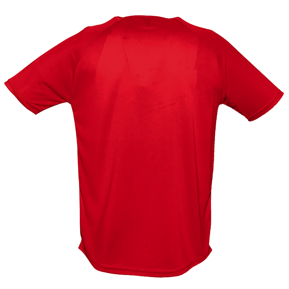 Camiseta técnica con mangas raglán tallas grandes personalizada