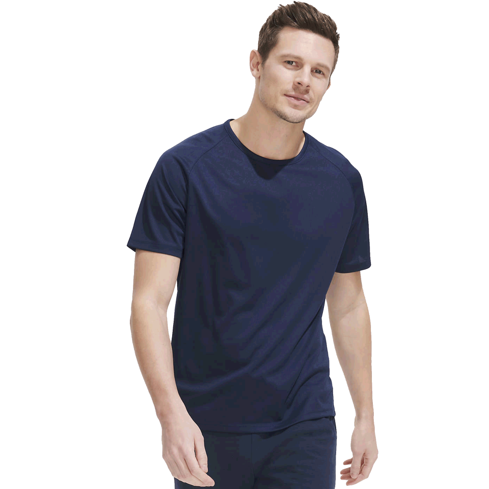 Camiseta técnica con mangas raglán tallas grandes personalizada