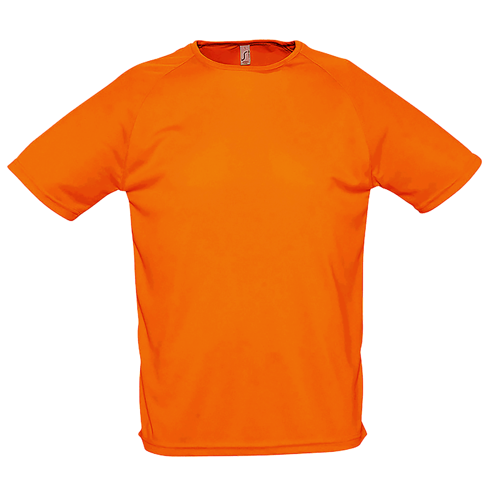 Camiseta técnica con mangas raglán tallas grandes personalizada