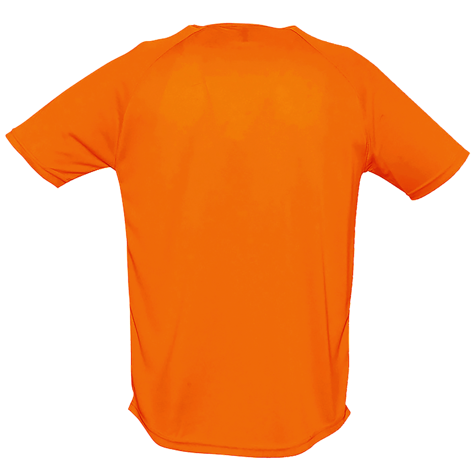 Camiseta técnica con mangas raglán tallas grandes personalizada