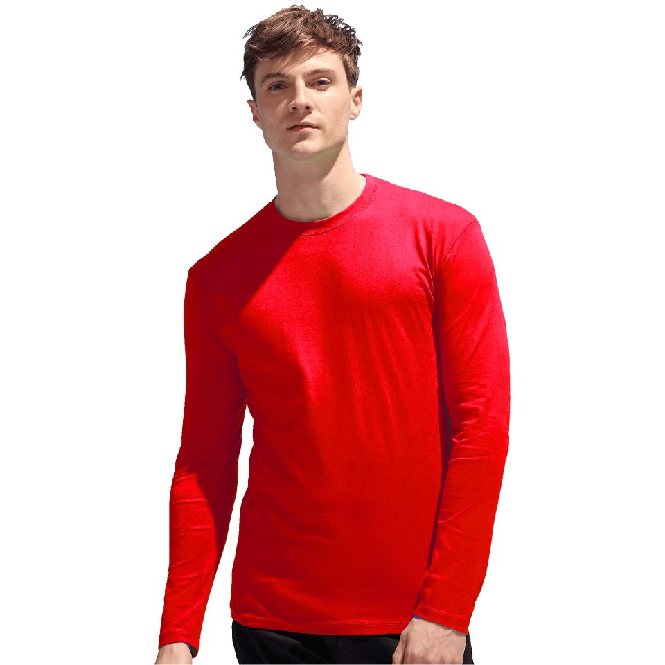 Camiseta tallas grandes manga larga básica personalizada