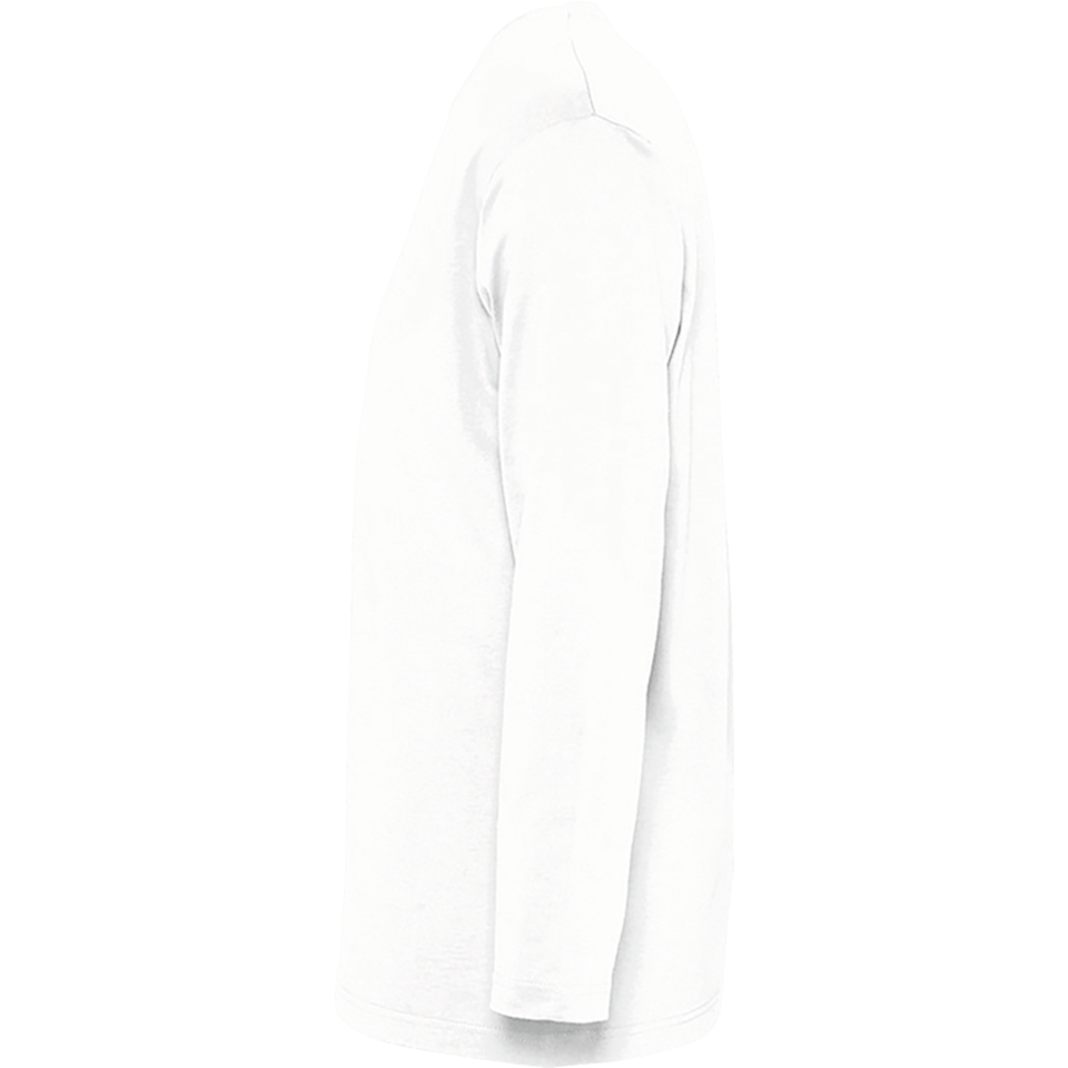 Camiseta tallas grandes manga larga básica blanca personalizada