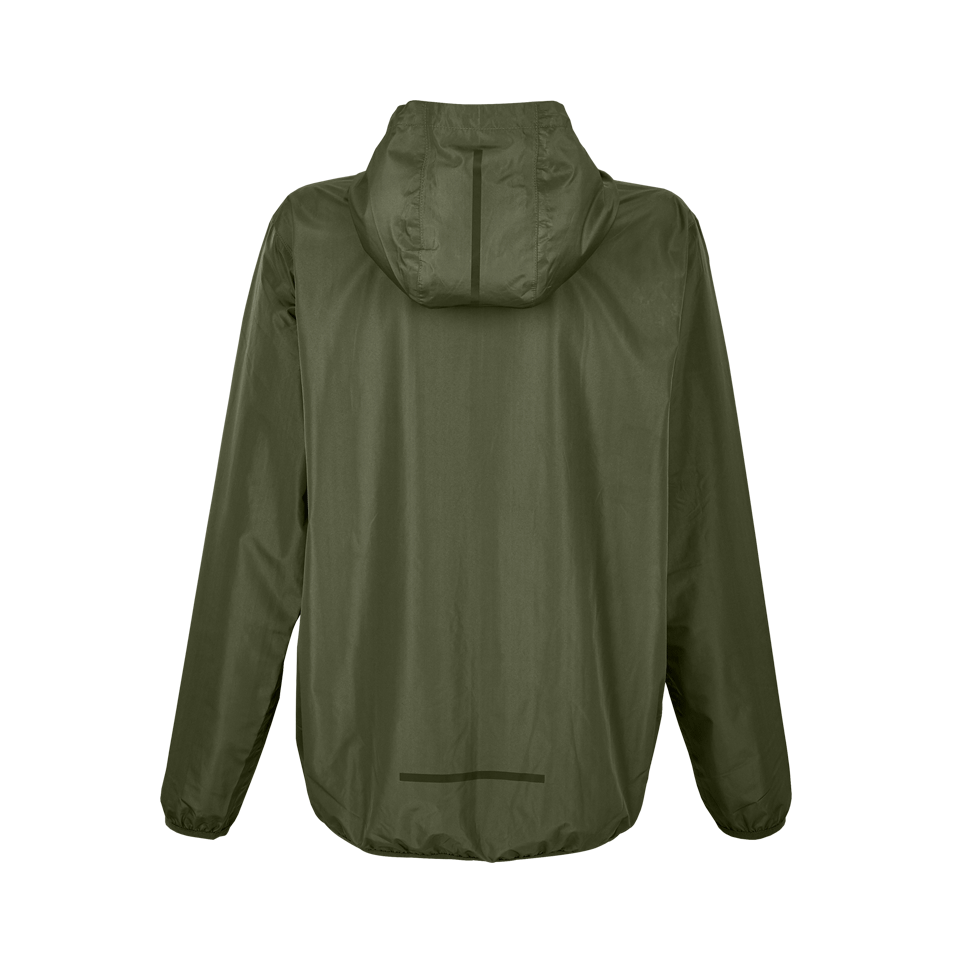 Cortaviento impermeable con detalles reflectantes personalizada