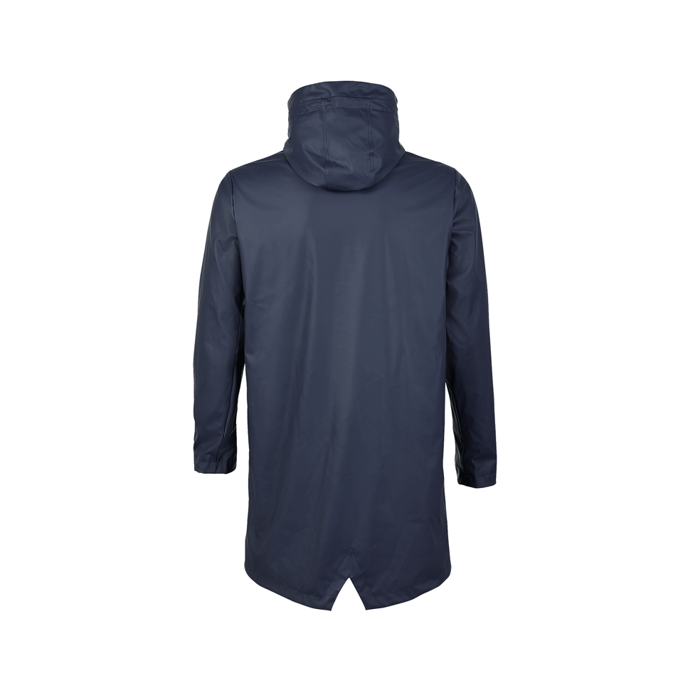 Chaqueta larga impermeable con capucha personalizada