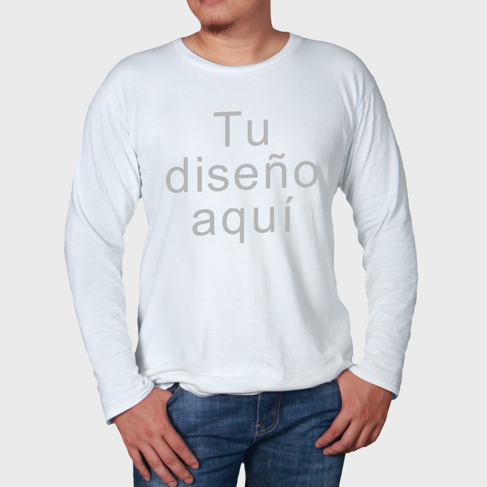 Camiseta Manga Larga Blanca
