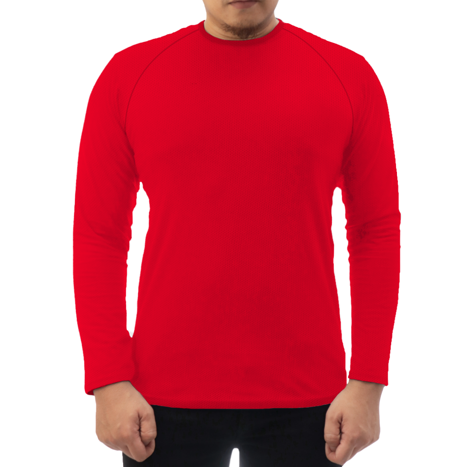 Camiseta manga larga técnica básica tallas grandes personalizada