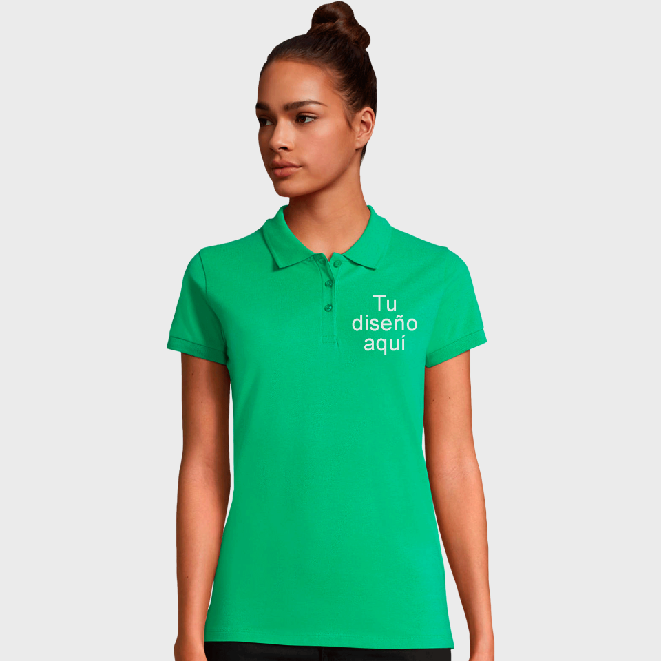 Polo mujer premium 3XL personalizado