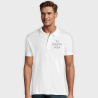 Polo blanco premium 3XL y 4XL personalizado