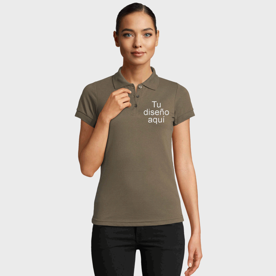 Polo de mujer 3XL personalizado