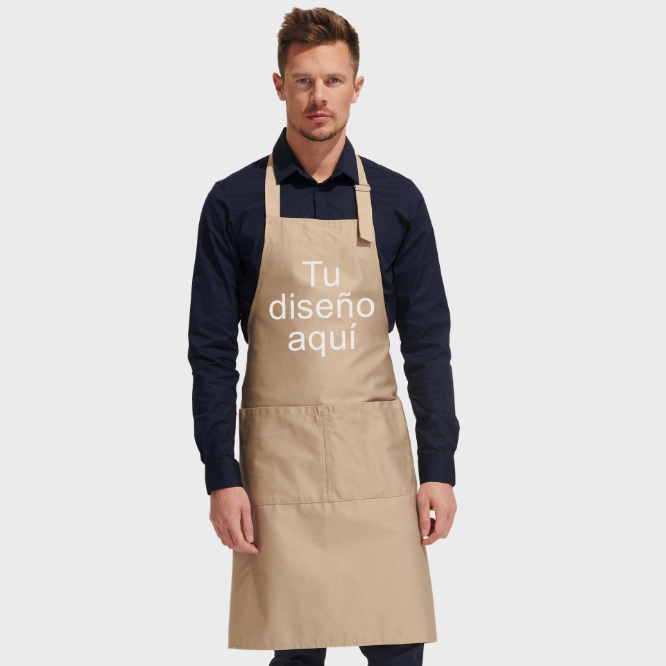 Delantal largo personalizado urgente