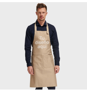 Delantal largo personalizado urgente