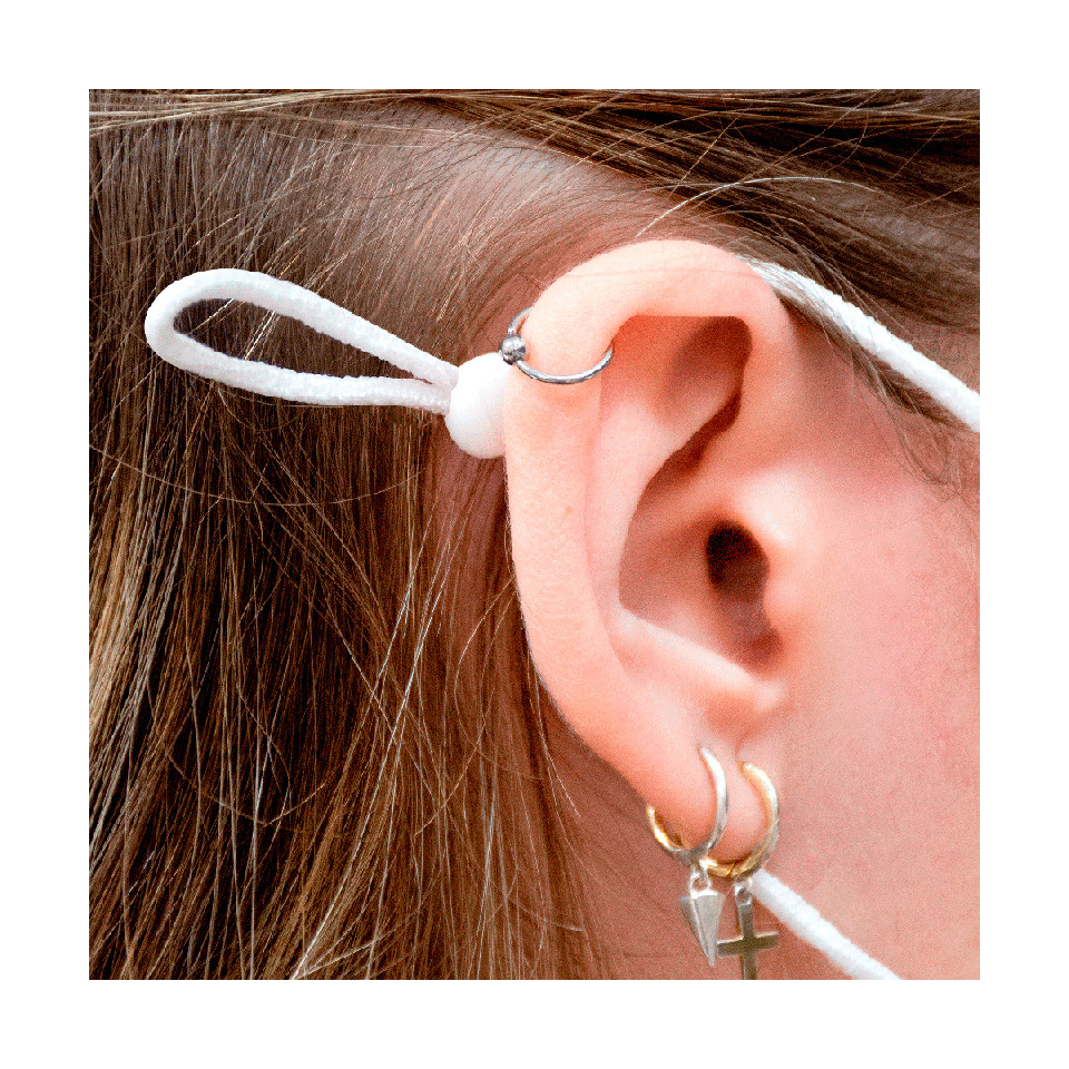 Mascarilla algodón orgánico reversible súper grande full dot dark red y ditsy flower pink homologada con protección +90%