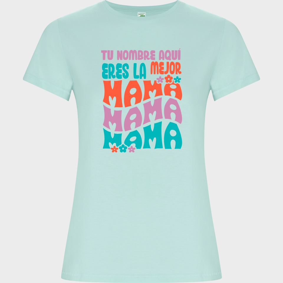Camiseta de algodón orgánico para el día de la madre diseño Mama