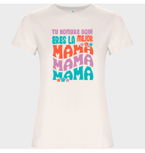 Camiseta de algodón orgánico para el día de la madre diseño Mama