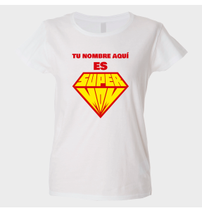 Camiseta para el día de la madre diseño Supermom