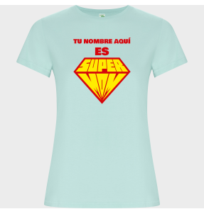 Camiseta de algodón orgánico para el día de la madre diseño Supermom