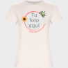 Camiseta de algodón orgánico para el día de la madre diseño Flor