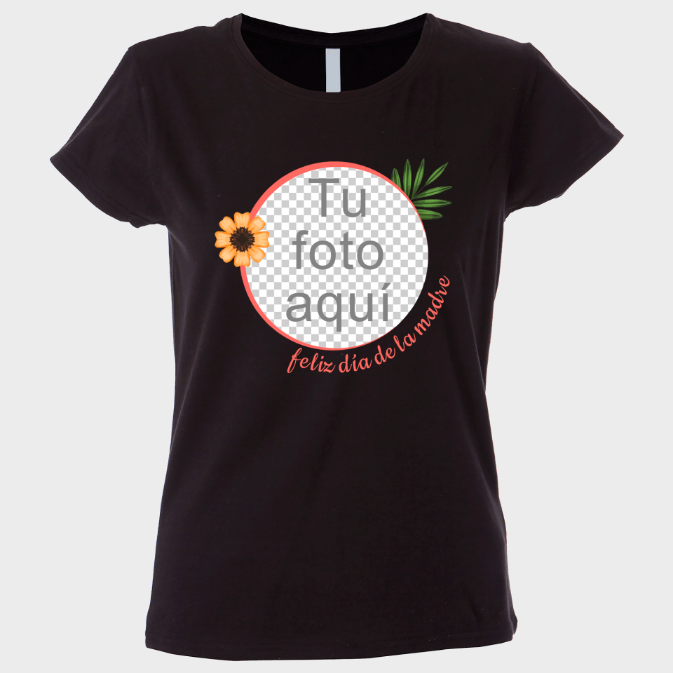 Camiseta para el día de la madre diseño Flor