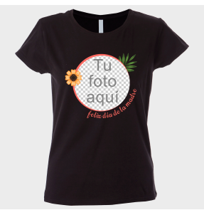 Camiseta para el día de la madre diseño Flor