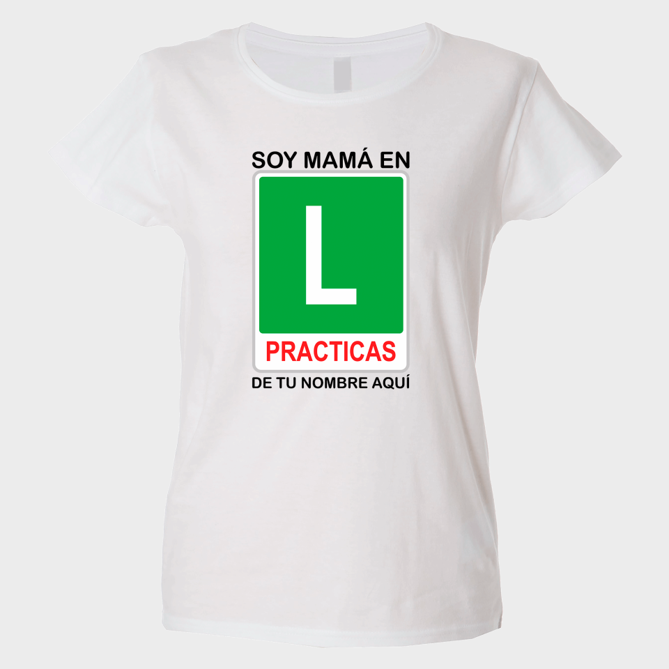 Camiseta para el día de la madre diseño En prácticas