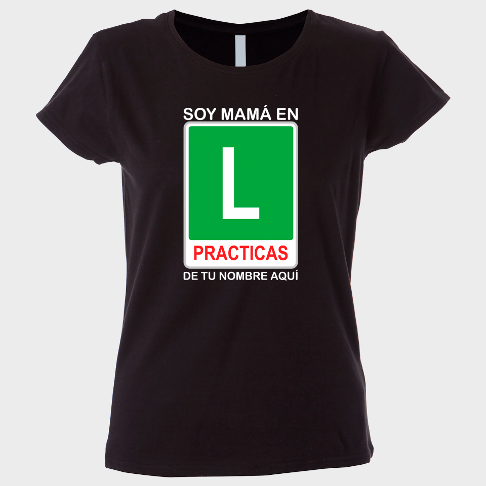 Camiseta para el día de la madre diseño En prácticas