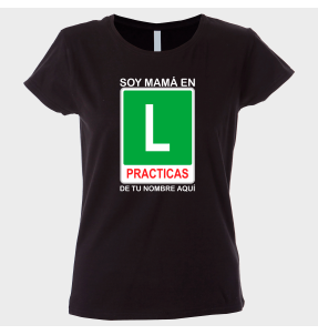 Camiseta para el día de la madre diseño En prácticas