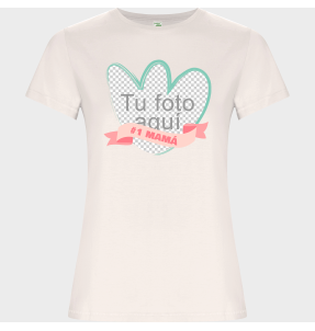 Camiseta de algodón orgánico para el día de la madre diseño Mamá número uno