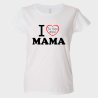 Camiseta para el día de la madre diseño I love mama