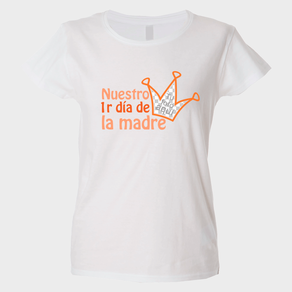 Camiseta para el día de la madre diseño Primer día