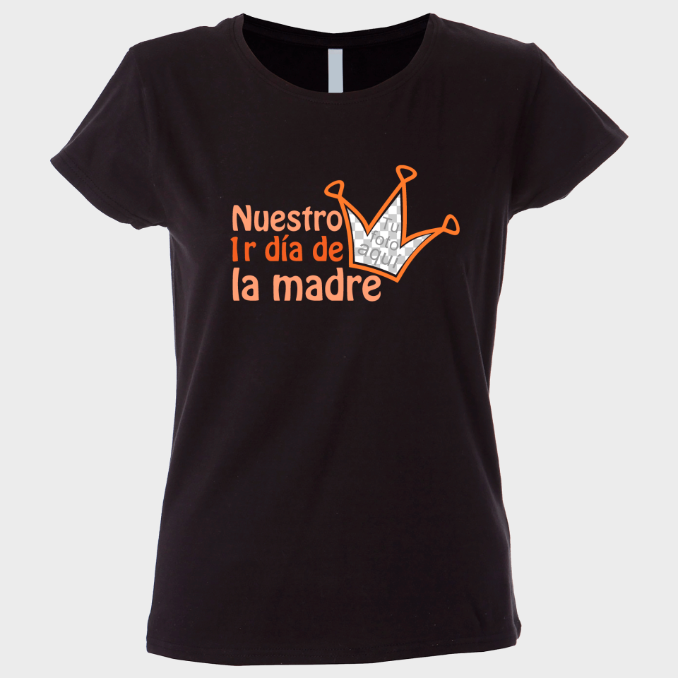 Camiseta para el día de la madre diseño Primer día