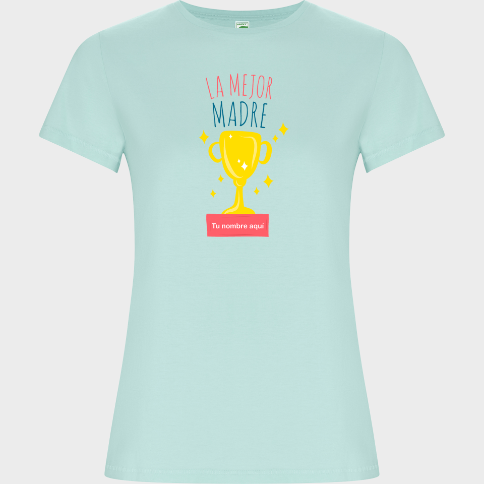 Camiseta de algodón orgánico para el día de la madre diseño Premio