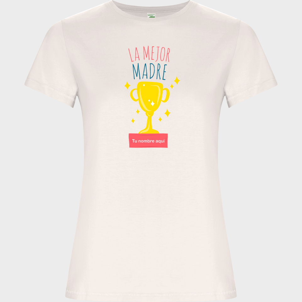 Camiseta de algodón orgánico para el día de la madre diseño Premio