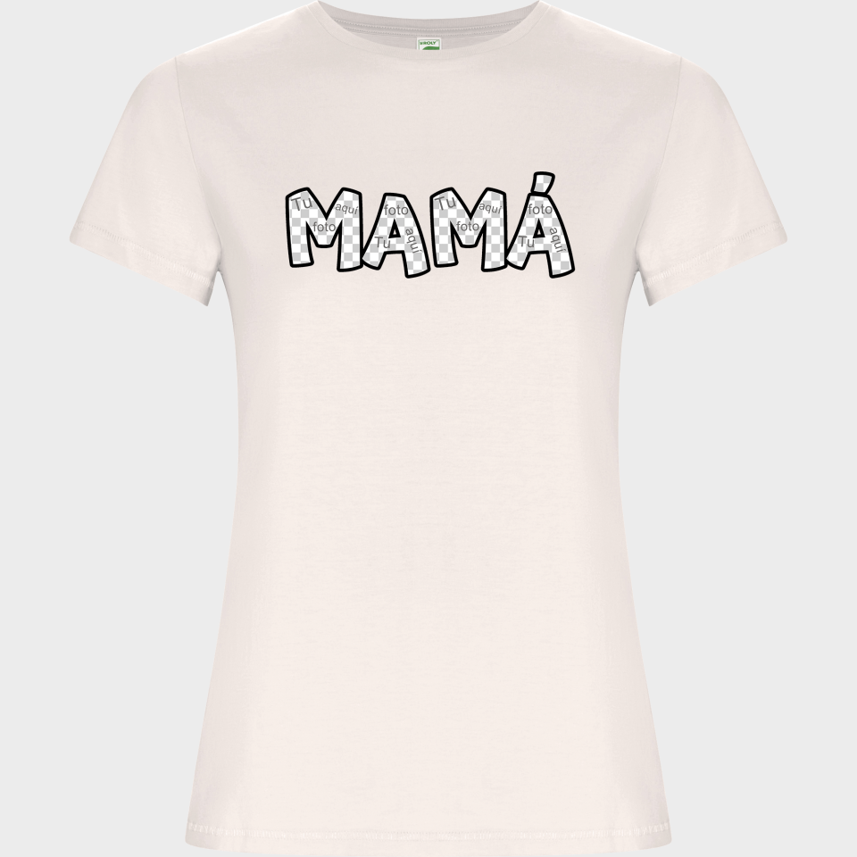 Camiseta de algodón orgánico para el día de la madre diseño Mamá