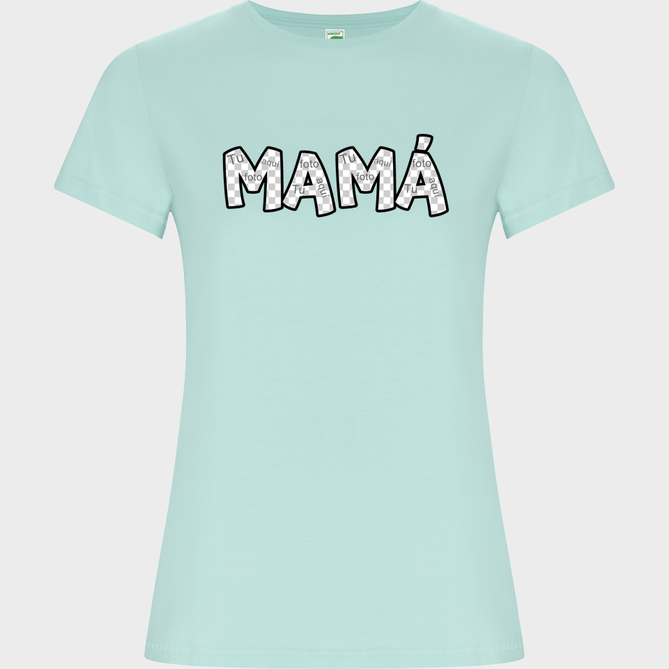 Camiseta de algodón orgánico para el día de la madre diseño Mamá