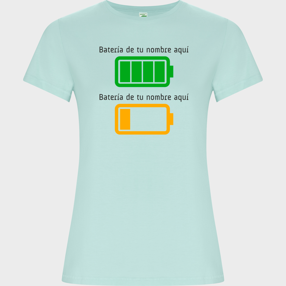 Camiseta de algodón orgánico para el día de la madre diseño Batería