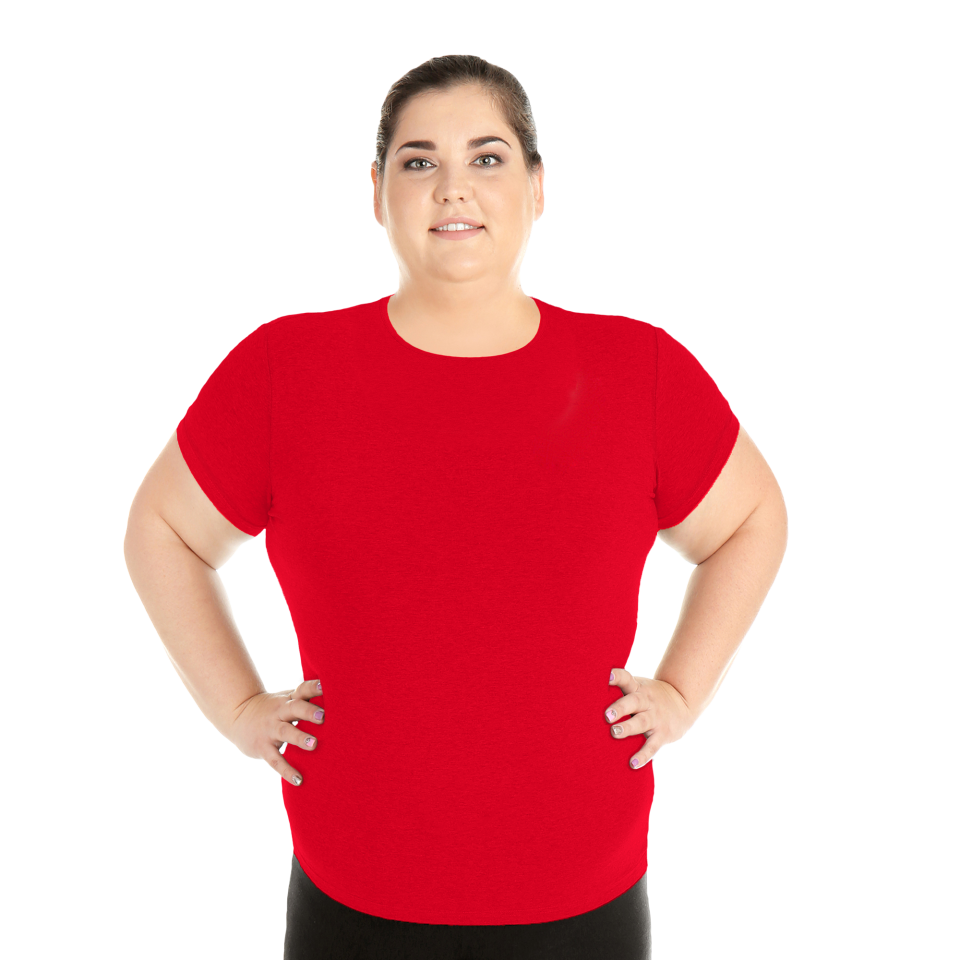 Camiseta mujer 3XL estándar personalizada