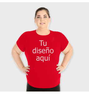 Camiseta mujer 3XL estándar personalizada