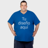 Camiseta 3XL cuello pico básica personalizada
