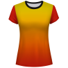 Camiseta voley mujer manga corta sublimada modelo degradado