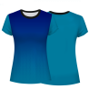 Camiseta voley mujer manga corta sublimada modelo degradado