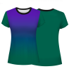 Camiseta voley mujer manga corta sublimada modelo degradado