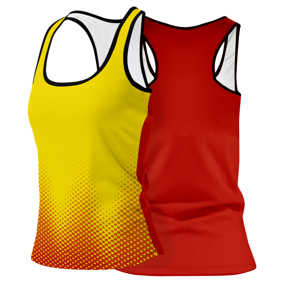 Camiseta voley mujer tirantes sublimada modelo puntos